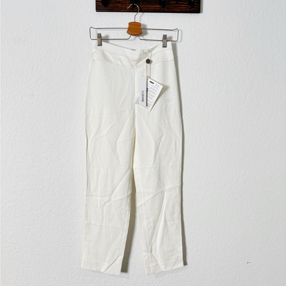 Cushnie High Waisted Cropped Slim Pants